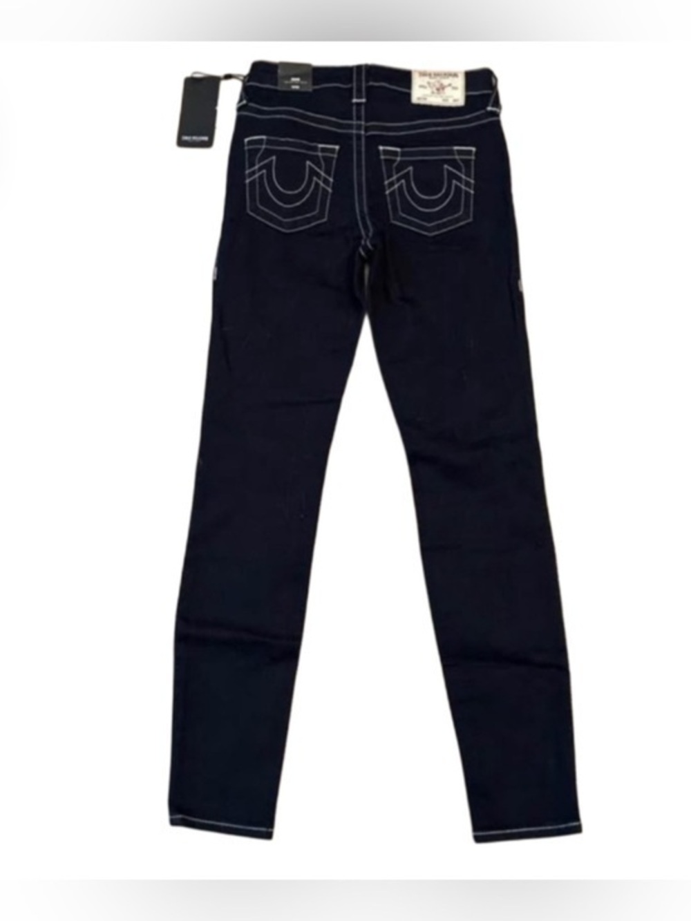 NWT True Religion Jennie High Rise Super Skinny Dark Blue Jeans. W25xL29